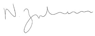 Nadhim Zahawi Signature